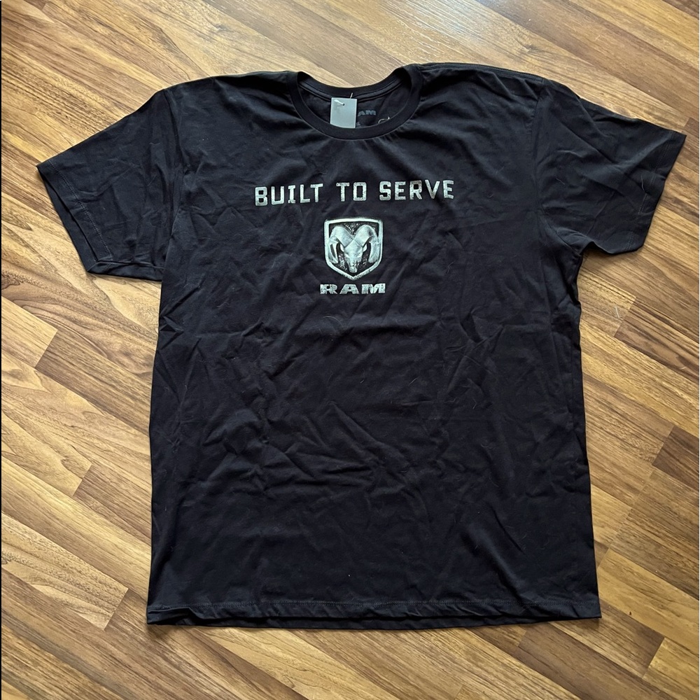 Men’s Ram Truck Built to Serve T-Shirt Black NWT Sz 2X